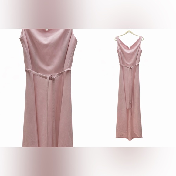 Elegant Pink Sleeveless Dress - Picture 2 of 2